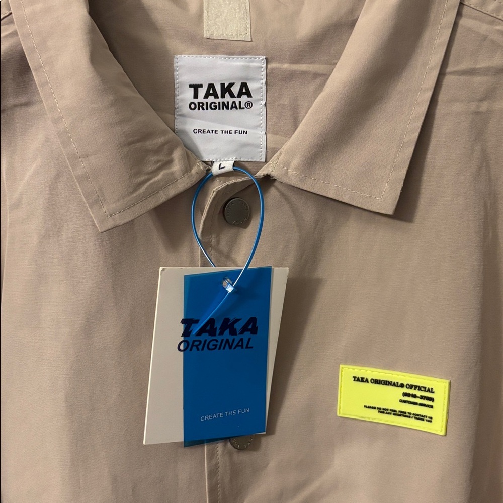 NWT Taka Original Blah Streetwear Men’s Trench Coat Size Large NYC - Picture 3 of 7
